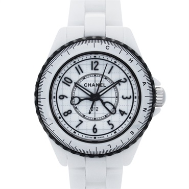 CHANEL J12 Couture Wrist Watch H9763 Quartz ceramic Used Women CC COCO