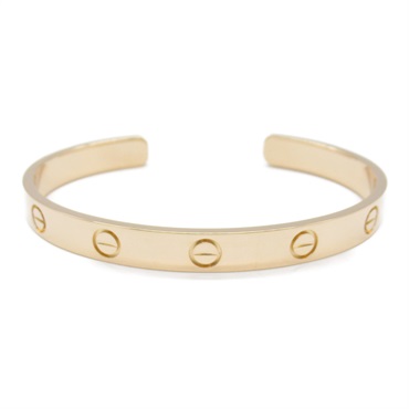 CARTIER Love Open Bracelet 18KPG Pink Rose Gold Used unisex #17