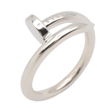 CARTIER Juste un Clou Ring 18KWG White Gold Used unisex US size 7.75 #56