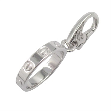 CARTIER Love charm Pendant top 18KWG White Gold Used unisex