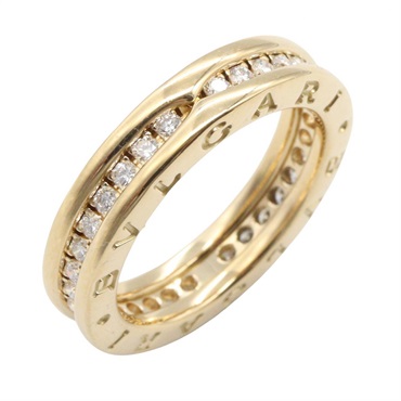 BVLGARI B-zero1 Diamond Ring 1 Band 18KYG Yellow Gold Used unisex US size 6 #52