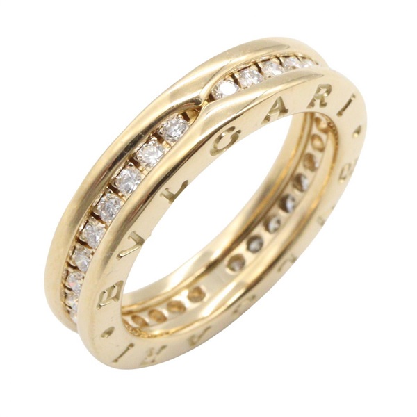 BVLGARI B-zero1 Diamond Ring 1 Band 18KYG Yellow Gold Used unisex US size 6 #52
