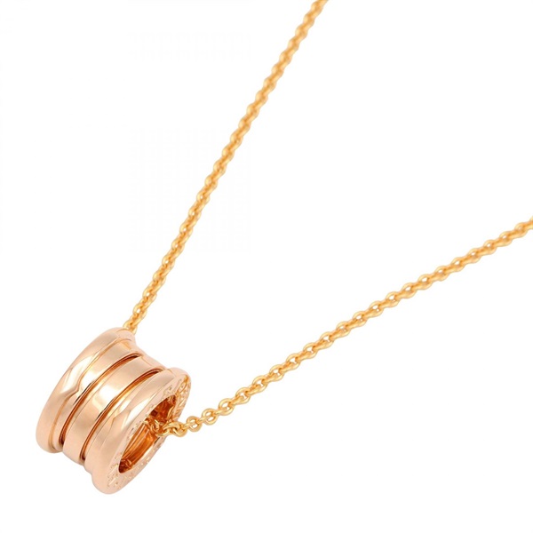 BVLGARI B-zero1 Pendant Necklace 18KRG Pink Rose Gold Used Unisex 38~45cm