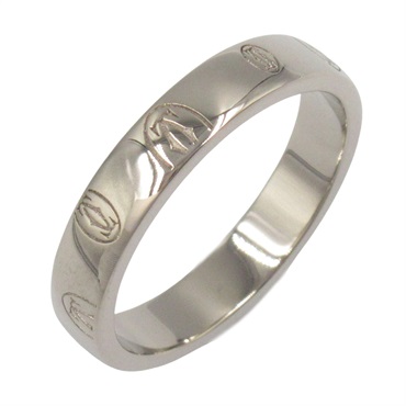 CARTIER Happy birthday Ring 18KWG White Gold Used unisex US size 7.5 #56