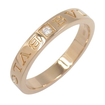BVLGARI B-zero1 Ring 1P Diamond 18KPG Pink Rose Gold Used unisex US size 11.25