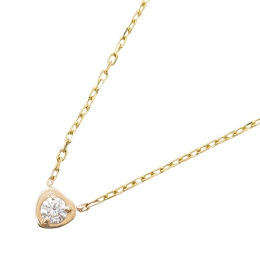 CARTIER D'amour Heart Diamond Necklace 18KPG Pink Rose Gold Used women