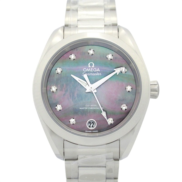 OMEGA Seamaster Aqua Terra Diamond Wrist Watch Automatic SS NEW Women