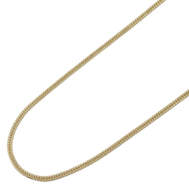 JEWELRY Double 8 sided Flat link chain Necklace 18KYG Yellow Gold Used unisex