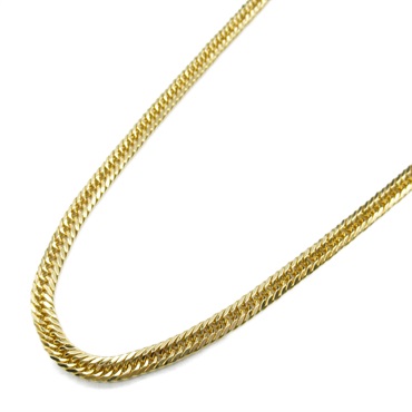 JEWELRY 8 T side Flat link chain necklace 60cm 18K Yellow Gold Used