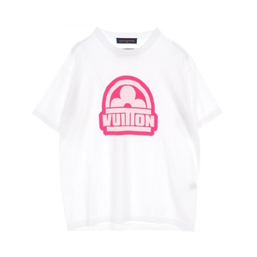 LOUIS VUITTON T-shirt RM232M HA0 HPN30W cotton White Pink Pink Used mens M