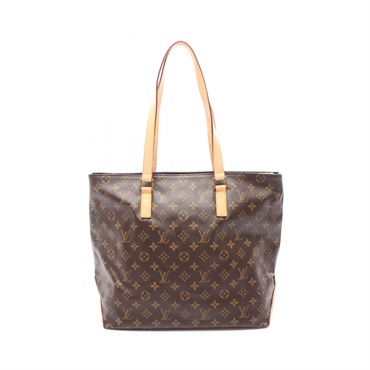 LOUIS VUITTON Cabas Mezzo Shoulder Tote Bag M51151 Monogram canvas Brown Used LV