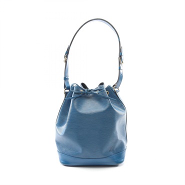 LOUIS VUITTON Noe Drawstring Shoulder Bag M44005 Epi Leather Toledo Blue Used LV