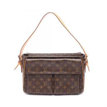 LOUIS VUITTON Vivacite GM Shoulder Handbag M51163 Monogram Canvas Used LV