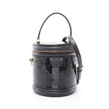 LOUIS VUITTON Cannes PM Hand shoulder crossbody bag M53997 Vernis leather noir