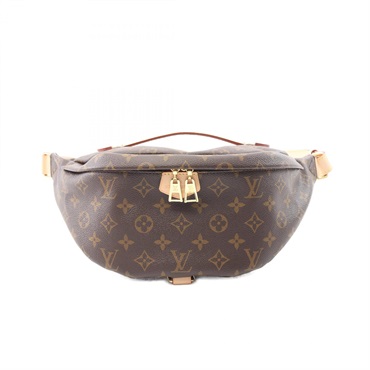 LOUIS VUITTON Bum Waist bag M43644 Monogram canvas leather Brown Used unisex LV