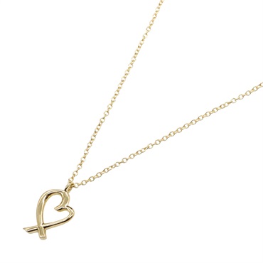 TIFFANY＆CO Loving Heart Necklace 18KYG Yellow Gold Used Women Pendant