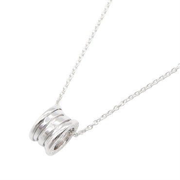 BVLGARI B-zero1 Necklace Pendant 40.5cm 18KWG White Gold Used Women