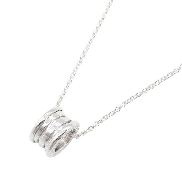 BVLGARI B-zero1 Necklace Pendant 40.5cm 18KWG White Gold Used Women