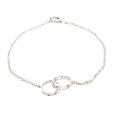 CARTIER Baby Love Bracelet 18KWG White Gold Used Women