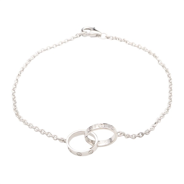 CARTIER Baby Love Bracelet 18KWG White Gold Used Women
