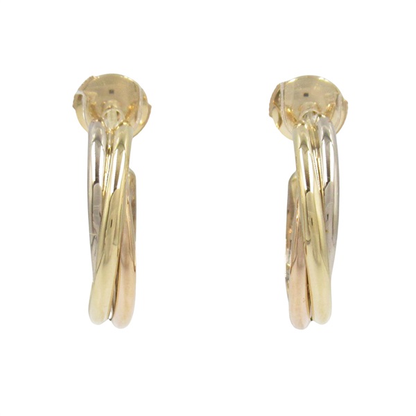 CARTIER Trinity Pierced earrings 18KYG 18KPG 18KWG Yellow Three gold used women