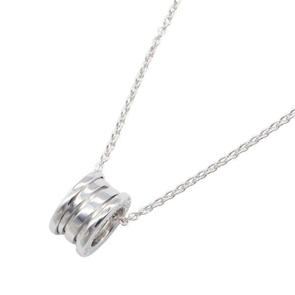 BVLGARI B-zero1 Necklace Pendant 40cm 18KWG White Gold Used Women