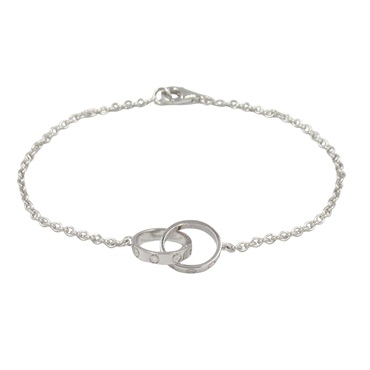 CARTIER Baby Love Bracelet 18KWG White Gold Used unisex