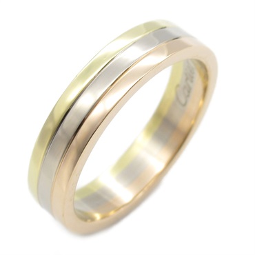 CARTIER Vendome Ring 18KYG 18KPG 18KWG Three gold used US size 8 unisex #57
