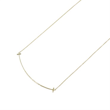 TIFFANY＆CO T Smile Large Necklace 18KYG Yellow Gold Used women
