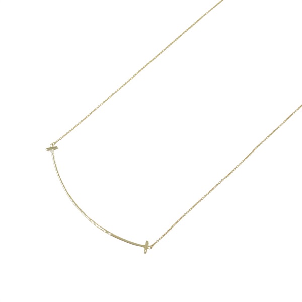 TIFFANY＆CO T Smile Large Necklace 18KYG Yellow Gold Used women