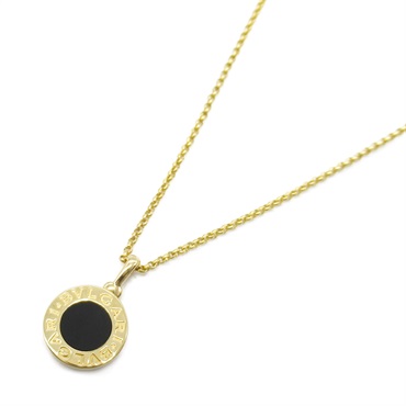 BVLGARI Bvlgari Necklace Onyx Pendant 18KYG Yellow Gold Black Used unisex