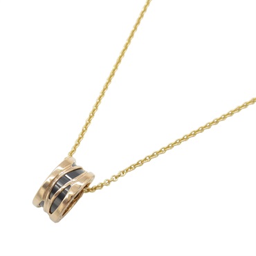 BVLGARI B-zero1 Design Legend Necklace Ceramic 18KPG Pink Rose Gold Used unisex
