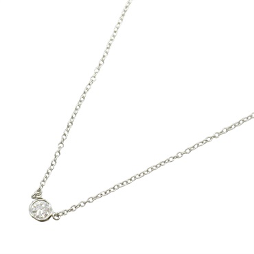 TIFFANY＆CO By the Yard Necklace Pendant Diamond Pt950 Platinum Used women
