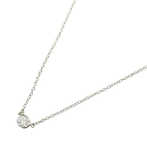 TIFFANY＆CO By the Yard Necklace Pendant Diamond Pt950 Platinum Used women