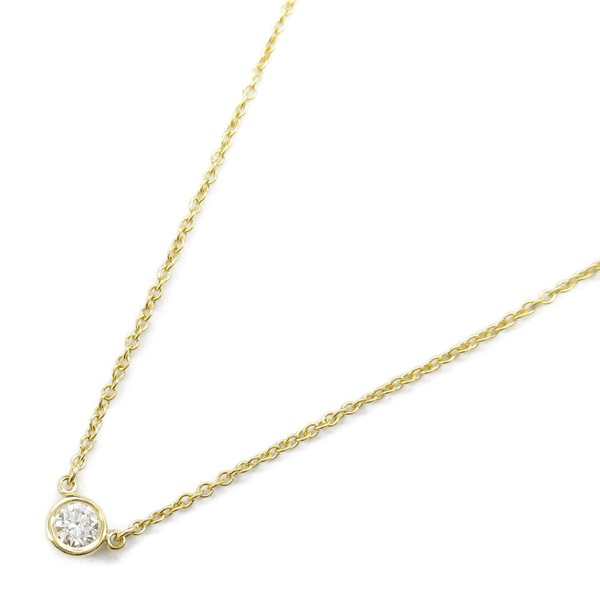 TIFFANY＆CO By the Yard Diamond Necklace Pendant 18KYG Yellow Gold Used women