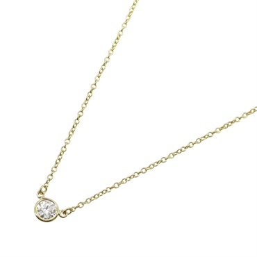 TIFFANY＆CO By the Yard Diamond Necklace Pendant 18KYG Yellow Gold Used women