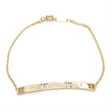TIFFANY＆CO Atlas Bracelet  18KPG Pink Rose Gold diamond Used Women