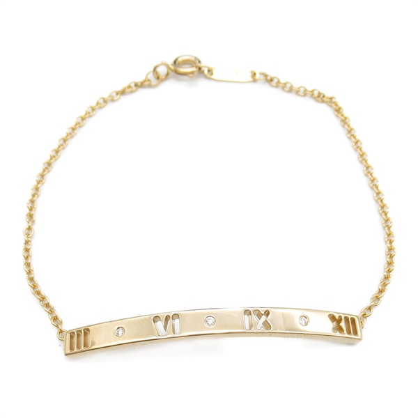 TIFFANY＆CO Atlas Bracelet  18KPG Pink Rose Gold diamond Used Women