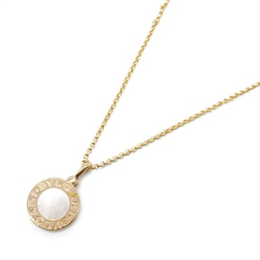 BVLGARI Bvlgari Bvlgari Necklace Mother of Pearl 18KPG Pink Rose Gold Used women