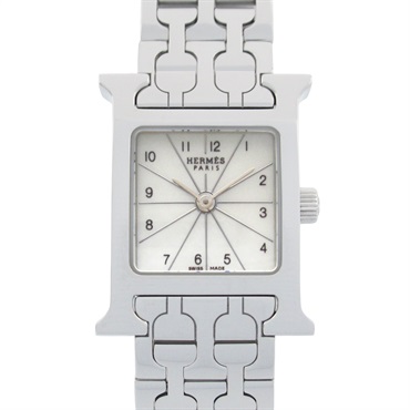 HERMES H watch Wrist Watch HH1.110 Quartz Stainless Steel Used Women