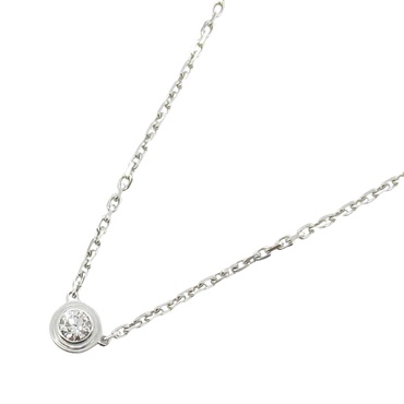 CARTIER D'amour Diamond Necklace SM Pendant 18KWG White Gold Used women
