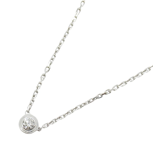 CARTIER D'amour Diamond Necklace SM Pendant 18KWG White Gold Used women