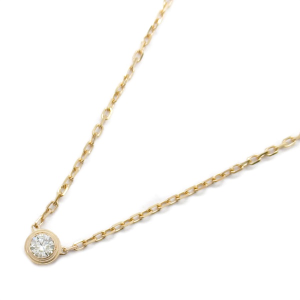 CARTIER D'amour Diamond Necklace SM Pendant 18KPG Pink Rose Gold Used women
