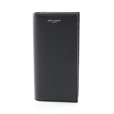 SAINT LAURENT Bi-fold purse wallet 396308BTY0N1000 leather Black NEW mens