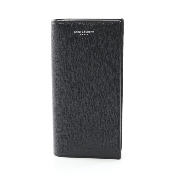 SAINT LAURENT Bi-fold purse wallet 396308BTY0N1000 leather Black NEW mens
