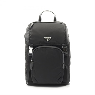 PRADA Re-Nylon Rucksack Backpack bag 2VZ135HOL2DMGF0002 Saffiano leather nero