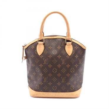 LOUIS VUITTON Lockit Handbag M40102 Monogram canvas leather Brown Used Women LV
