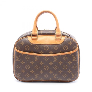 LOUIS VUITTON Trouville Handbag M42228 Monogram canvas leather Brown Used Women