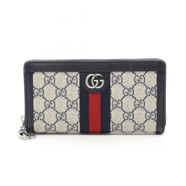GUCCI Ophidia GG Supreme Sherry Line Around long wallet purse 52315496IWN4076