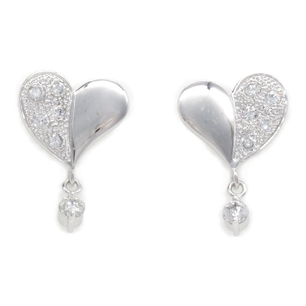 JEWELRY Diamond Pierced earrings 18KWG White Gold Used women